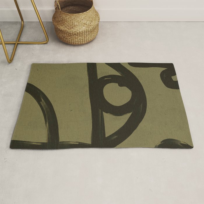 Abstract Line Art Eye 2 Rug Gallery Image 1