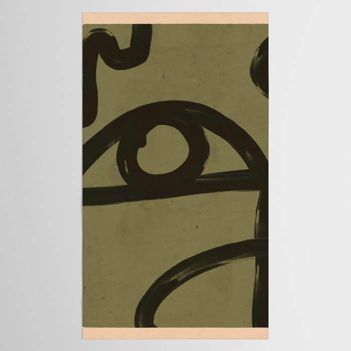 Abstract Line Art Eye 2 Tablecloth Gallery Image 2