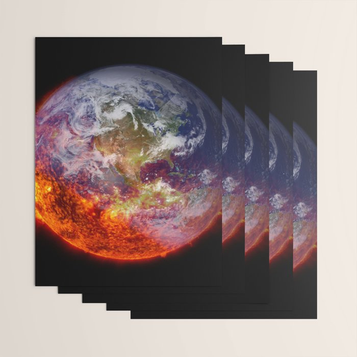 Global Warming Climate Change Wrapping Paper Gallery Image 3