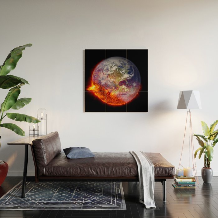 Global Warming Climate Change Wood Wall Art Gallery Image 2