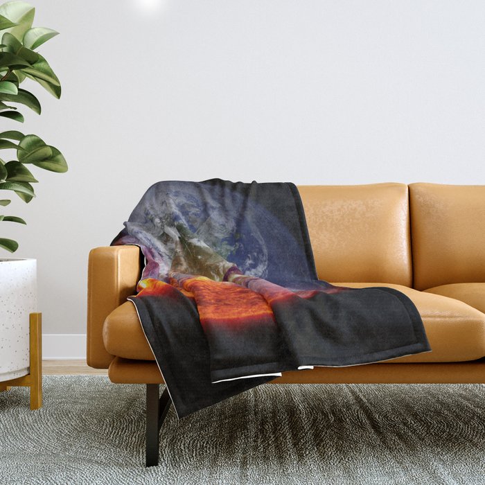 Global Warming Climate Change Throw Blanket Gallery Image 1
