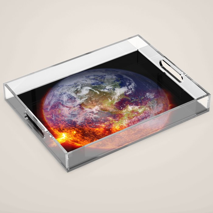 Global Warming Climate Change Acrylic Tray Gallery Image 1