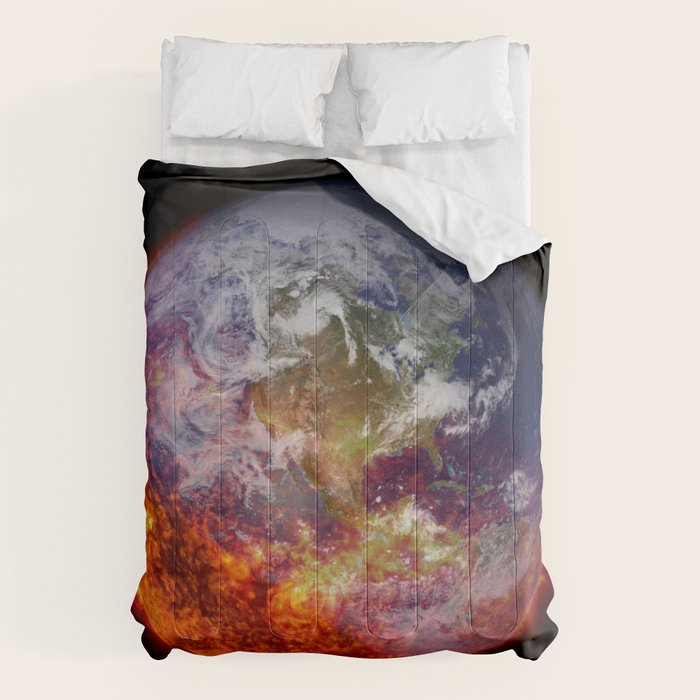 Global Warming Climate Change Comforter Gallery Image 1