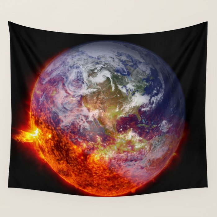 Global Warming Climate Change Wall Tapestry Gallery Image 4