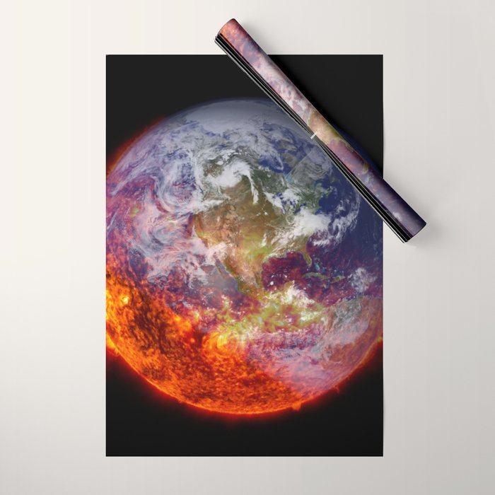 Global Warming Climate Change Wrapping Paper Gallery Image 1