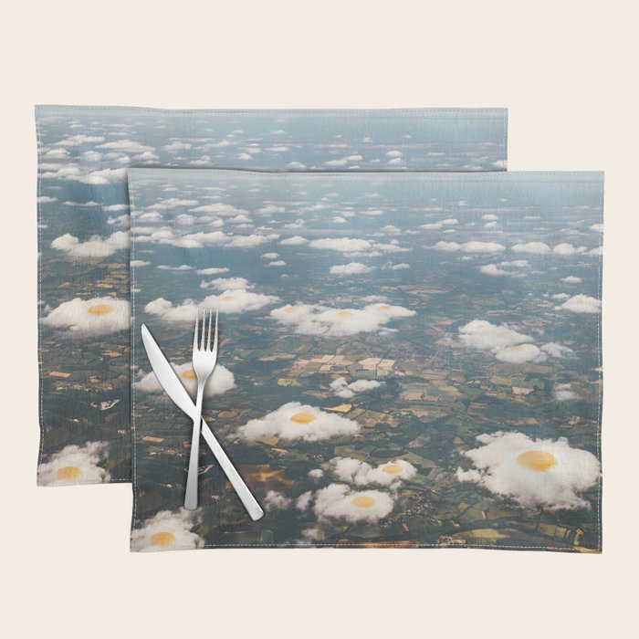 Eggy Clouds - Sunny side up clouds Placemat Gallery Image 1