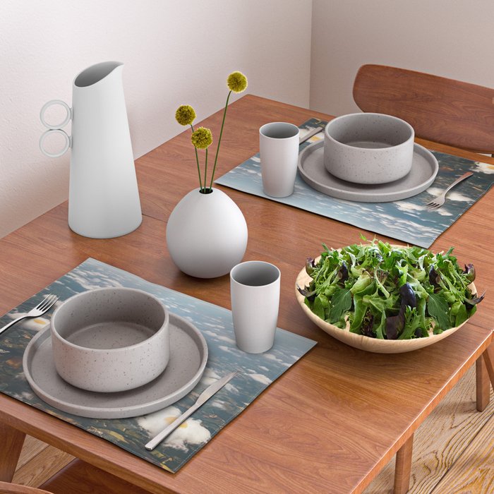 Eggy Clouds - Sunny side up clouds Placemat Gallery Image 2