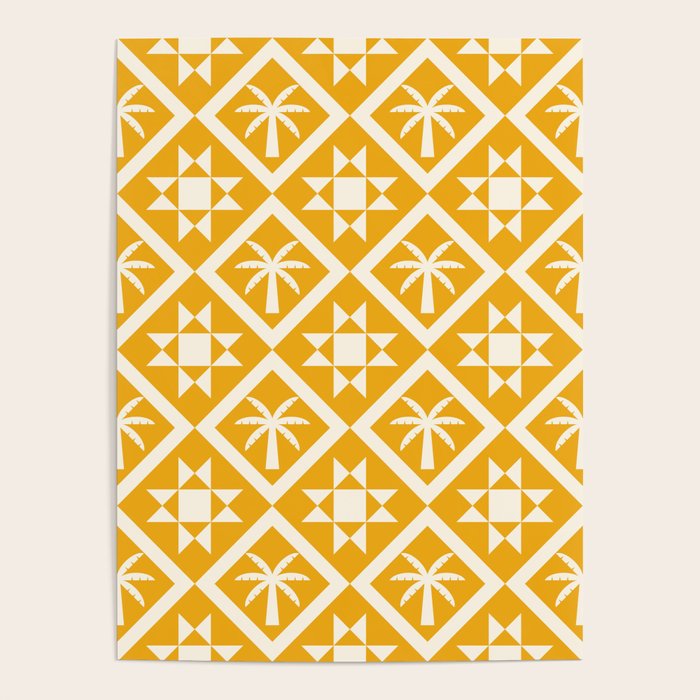 Bohemian Geometric Pattern 03B Poster Gallery Image 4