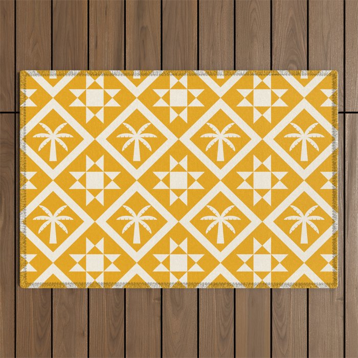 Bohemian Geometric Pattern 03B Outdoor Rug Gallery Image 1