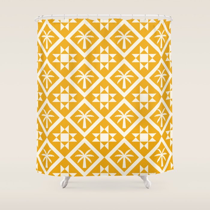 Bohemian Geometric Pattern 03B Shower Curtain Gallery Image 1