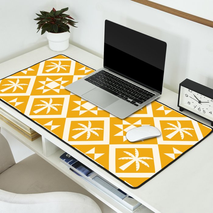 Bohemian Geometric Pattern 03B Desk Mat Gallery Image 2