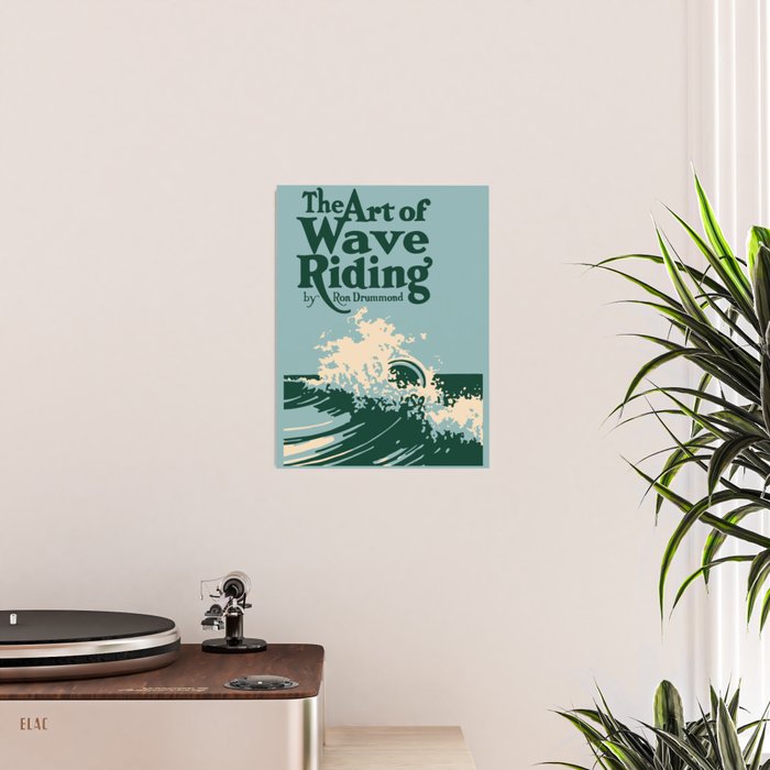 The Art of Wave Riding 1931, First Surfing Book Artwork, for Wall Art, Prints, Posters, Tshirts, Men, Women, Kids Poster Gallery Image 2