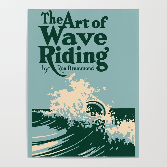 The Art of Wave Riding 1931, First Surfing Book Artwork, for Wall Art, Prints, Posters, Tshirts, Men, Women, Kids Poster Gallery Image 1