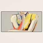 Minimal Abstract Woman 3 Desk Mat Gallery Image 3