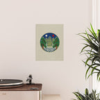 Five peaks of the sun and moon : Kingâs painting (Minhwa-Korean folk art) Poster Gallery Image 2