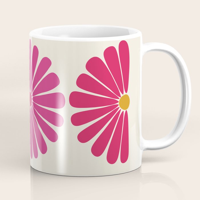 Retro Summer Daisies VII Coffee Mug Gallery Image 1