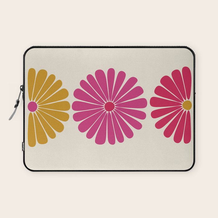 Retro Summer Daisies VII Laptop Sleeve Gallery Image 1