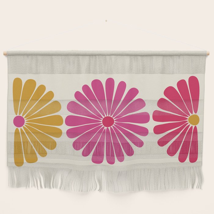 Retro Summer Daisies VII Wall Hanging Gallery Image 1
