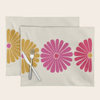 Retro Summer Daisies VII Placemat Gallery Image 1