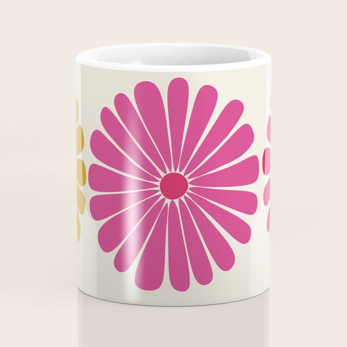 Retro Summer Daisies VII Coffee Mug Gallery Image 4