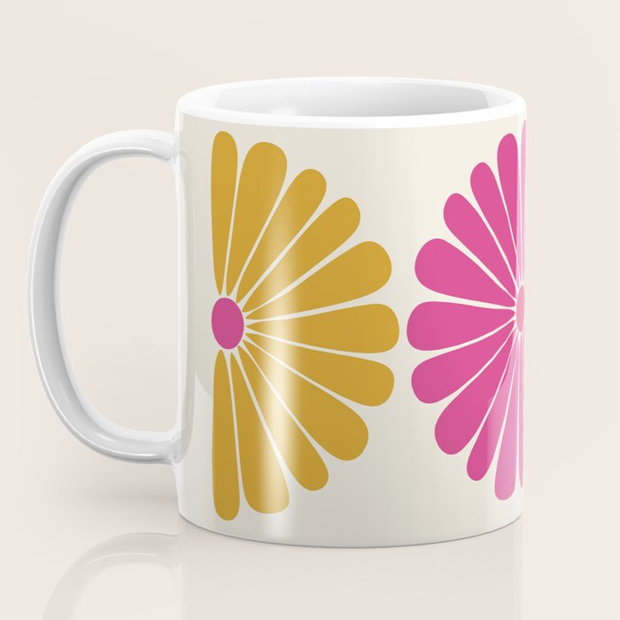 Retro Summer Daisies VII Coffee Mug Gallery Image 3