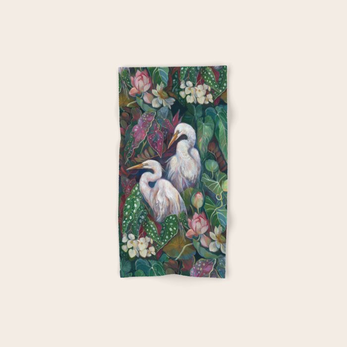 Begonia Egret  Bath Towel Gallery Image 1