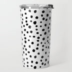 Modern Polka Dot Hand Painted Pattern Travel Mug Gallery Image 2