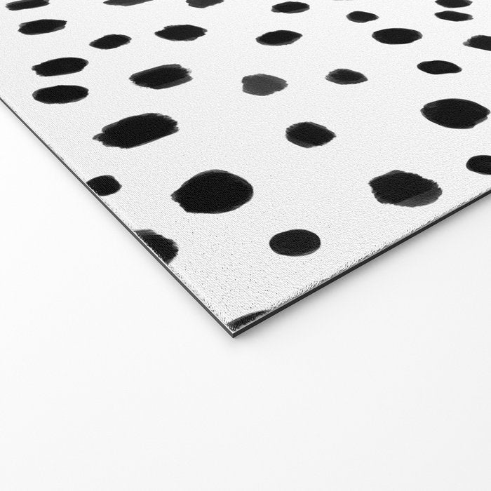 Modern Polka Dot Hand Painted Pattern Welcome Mat Gallery Image 2