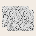 Modern Polka Dot Hand Painted Pattern Placemat Gallery Image 1