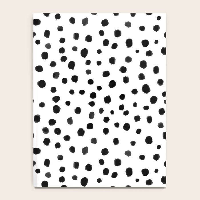 Modern Polka Dot Hand Painted Pattern Notebook Gallery Image 4