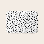 Modern Polka Dot Hand Painted Pattern Bath Mat Gallery Image 1