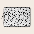 Modern Polka Dot Hand Painted Pattern Laptop Sleeve Gallery Image 1