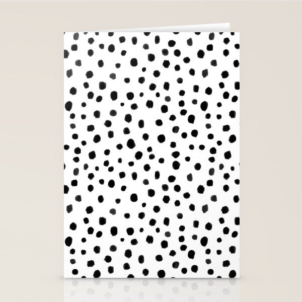 Modern Polka Dot Hand Painted Pattern Stationery Card Gallery Image 2