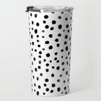 Modern Polka Dot Hand Painted Pattern Travel Mug Gallery Image 3