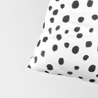 Modern Polka Dot Hand Painted Pattern Pillow Sham Gallery Image 4