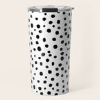 Modern Polka Dot Hand Painted Pattern Travel Mug Gallery Image 1