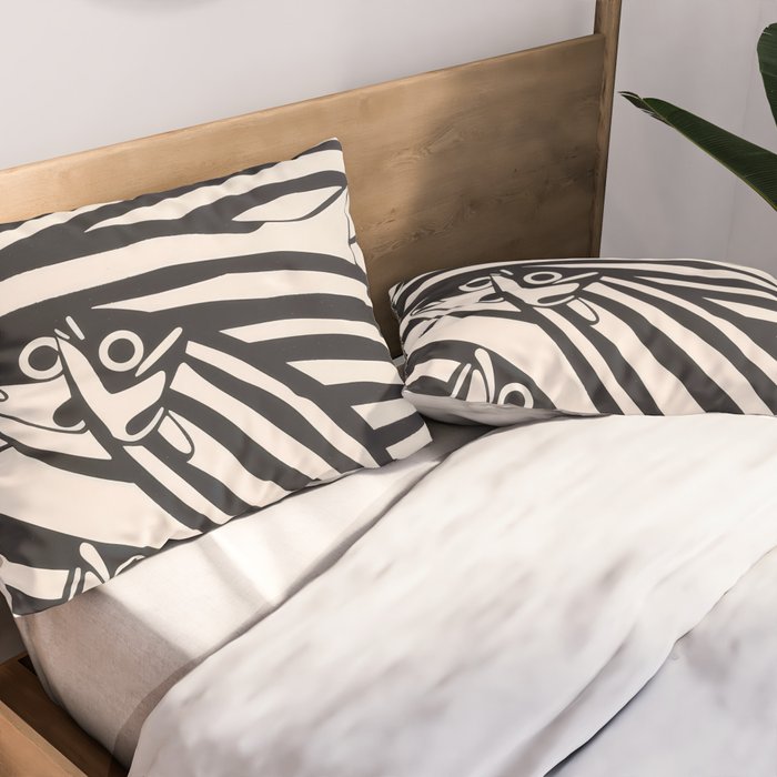 Abstract Fish Pattern Pillow Sham Gallery Image 2