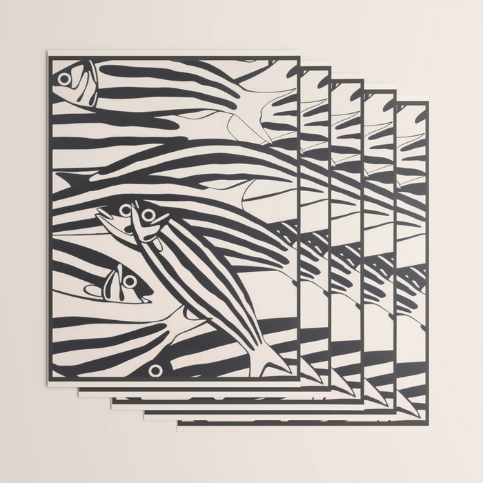 Abstract Fish Pattern Wrapping Paper Gallery Image 3