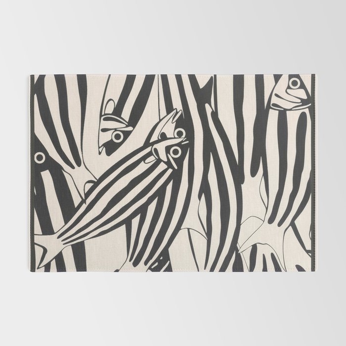 Abstract Fish Pattern Rug Gallery Image 2