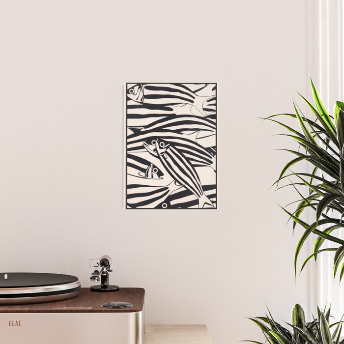 Abstract Fish Pattern Poster Gallery Image 2