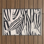 Abstract Fish Pattern Outdoor Rug Gallery Image 1