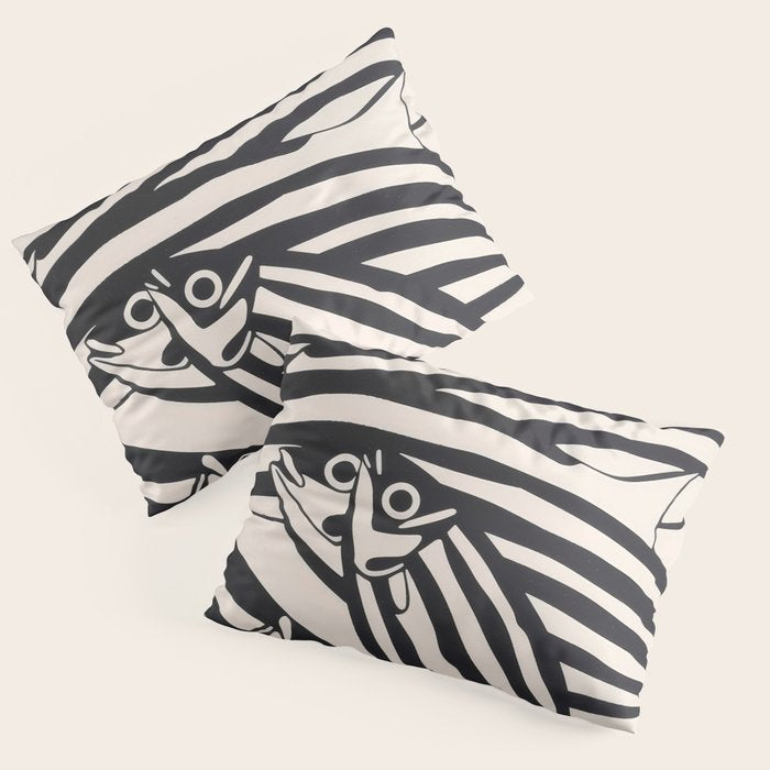 Abstract Fish Pattern Pillow Sham Gallery Image 3