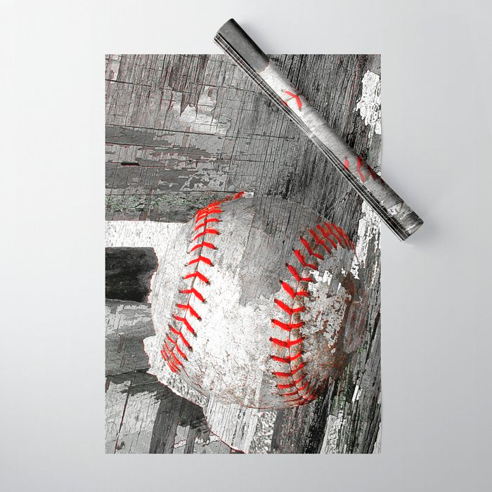 Baseball art vs 13 Wrapping Paper Gallery Image 1