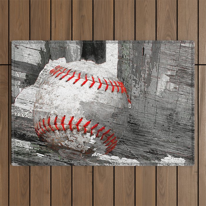Baseball art vs 13 Outdoor Rug Gallery Image 1