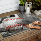 Baseball art vs 13 Outdoor Rug Gallery Image 2