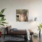 Baseball art vs 13 Wood Wall Art Gallery Image 2