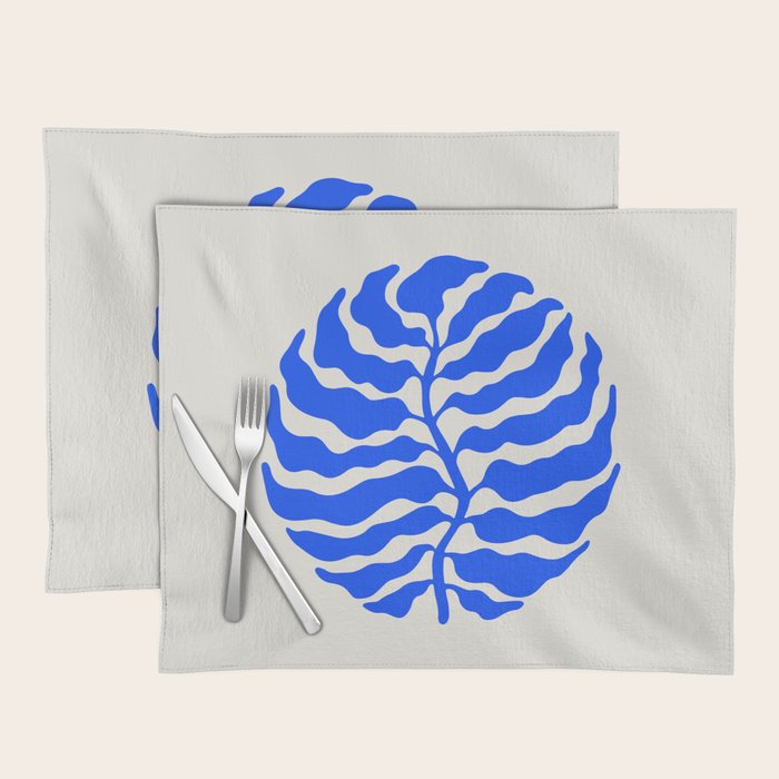 Wild Ferns: Ultramarine Blue Edition Placemat Gallery Image 1