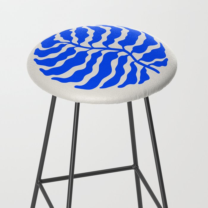 Wild Ferns: Ultramarine Blue Edition Stool Gallery Image 2