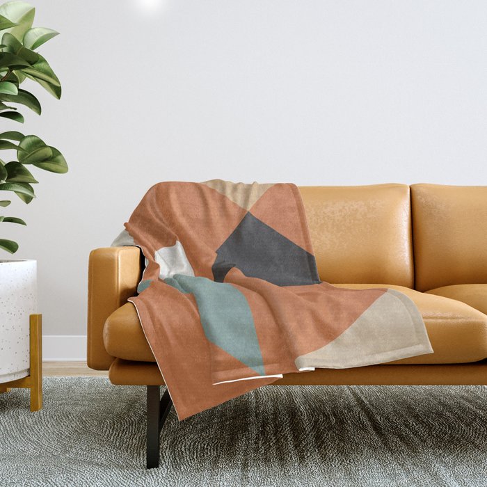 Mid Century 08D Throw Blanket Gallery Image 1