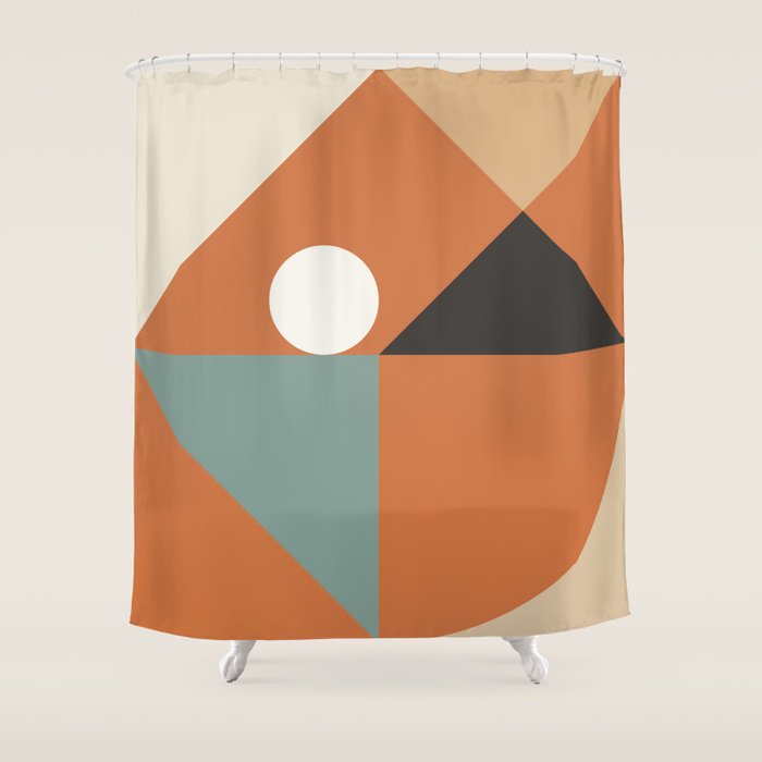 Mid Century 08D Shower Curtain Gallery Image 1